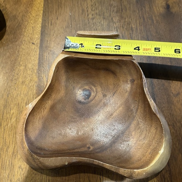 Vintage "Monkey Pod" carved wood Replacement Serving bowl set Of 6 - Picture 11 of 13